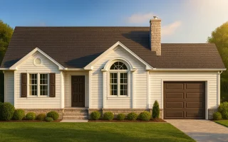 Plan  9-1515 - Auburn Oak Estate |  Traditional Ranch - 3-Bed, 2-Bath, 1,207 SF