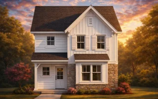 Plan  11-1533 - Auburn Cedar Estate  | Modern Farmhouse - 3-Bed, 3-Bath, 1,571 SF
