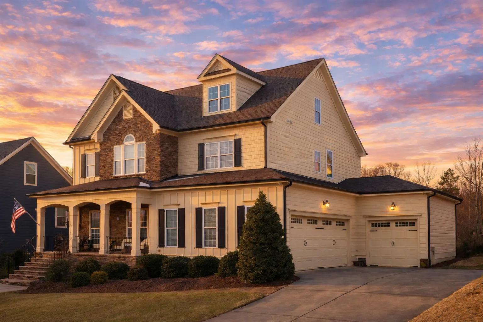 Elegant Craftsman Home Plan with Open Floor Layout and Vaulted Ceilings