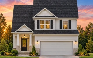 Plan  8-1144 - Auburn Garden Retreat  | Traditional Colonial - 3-Bed, 2.5-Bath, 1,353 SF
