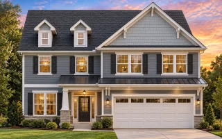 Plan  8-1812 - Auburn Pointe Villa |  Modern Farmhouse - 4-Bed, 2.5-Bath, 1,463 SF