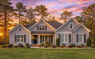 Plan  18-2202 - Auburn Pointe Hall |  New American - 3-Bed, 4-Bath, 3,210 SF