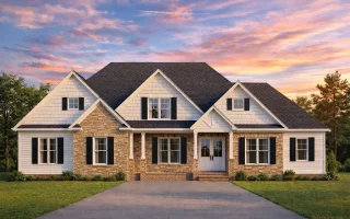 Plan  20-1457 - Auburn Knoll House |  New American - 3-Bed, 3.5-Bath, 2,396 SF