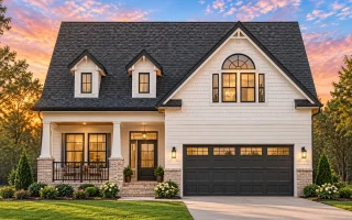 Plan  8-1038 - Auburn Glen Place |  New American - 5-Bed, 3.5-Bath, 2,957 SF