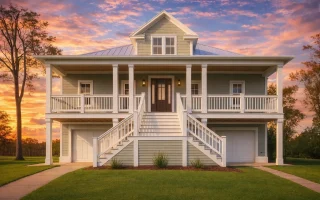 Plan  15-1770 - Auburn Bluff Chalet  | Low Country - 3-Bed, 3.5-Bath, 3,377 SF