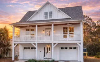 Plan  15-1340 - Auburn Brook Lodge |  Low Country Coastal - 4-Bed, 3.5-Bath, 2,368 SF