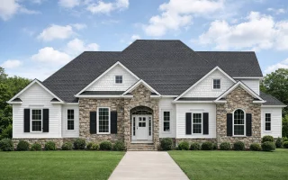 Plan  16-1346 - Auburn Brook Retreat  | Traditional - 4-Bed, 3.5-Bath, 1,090 SF