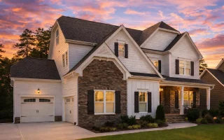 Plan  13-1849 - Auburn Brook Homestead  | New American - 5-Bed, 5-Bath, 3,885 SF