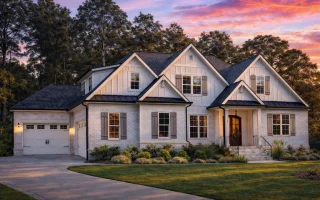 Plan
  18-1741 - Auburn Glen Residence
  | New American - 4-Bed, 4.5-Bath, 4,100 SF