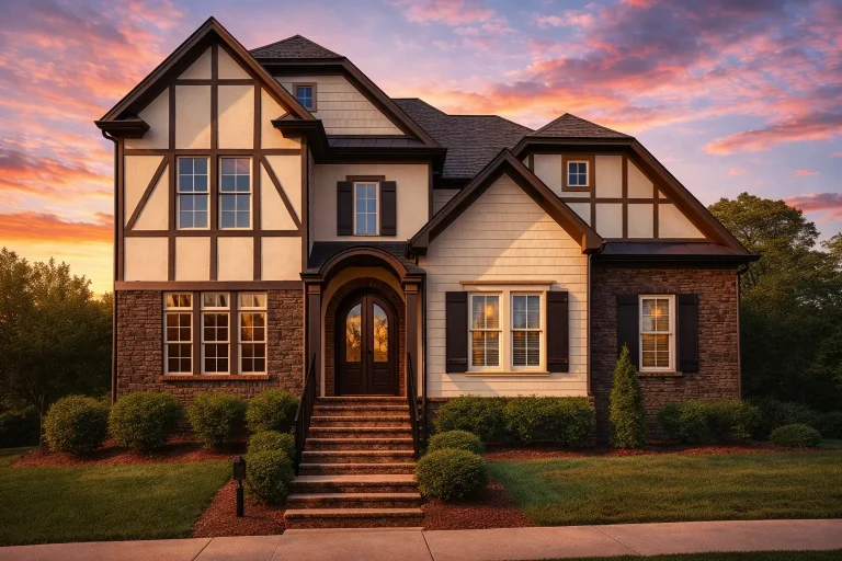 Tudor House Plan With 2 Car Garage 4 Beds 4 Baths 3195 Sq Ft Of Classic Elegance