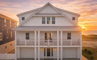 Plan  18-1410 - Auburn Terrace Lodge  | Coastal - 6-Bed, 5.5-Bath, 3,505 SF