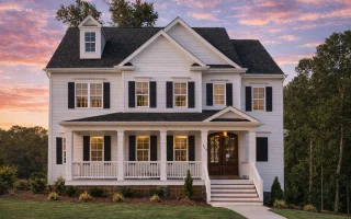 Plan  16-1465 - Auburn Terrace Manor  | Traditional Colonial - 4-Bed, 5-Bath, 3,295 SF