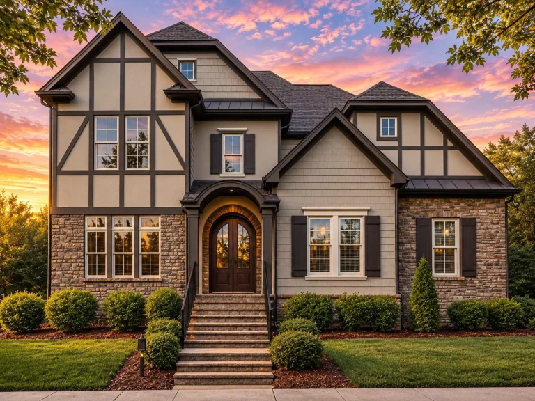 Tudor House Plan With 2 Car Garage 4 Beds 4 Baths 3195 Sq Ft Of Classic Elegance