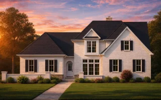 Plan  17-1451 - Auburn Vale Place |  Traditional Colonial - 4-Bed, 3.5-Bath, 4,464 SF