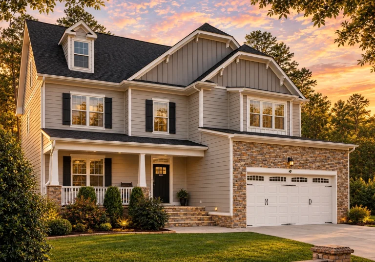Custom Home Floor Plan with 2.5 Stories and CAD Blueprint Designs