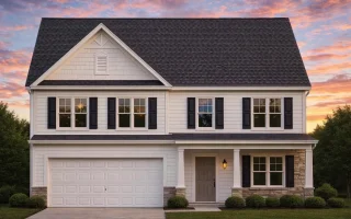 Plan  10-1458 - Auburn Heights Chalet  | Traditional Colonial - 4-Bed, 3.5-Bath, 1,863 SF