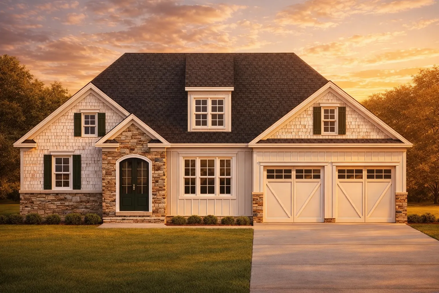 Craftsman house Plan with Spacious Floor Design and CAD Blueprints