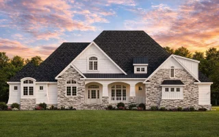 Plan  17-1614 - Auburn View Farm |  French Country - 3-Bed, 4.5-Bath, 4,026 SF