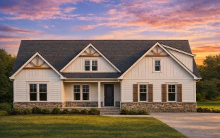 Plan  20-1437 - Auburn View Manor |  Modern Farmhouse - 3-Bed, 3-Bath, 1,642 SF