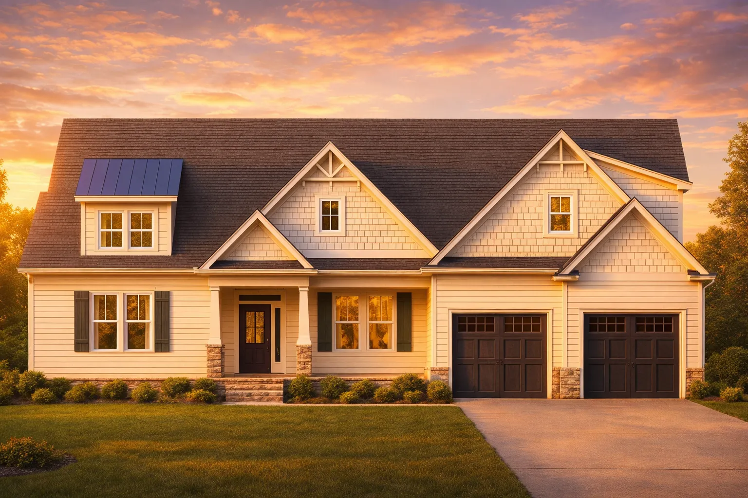 Mediterranean House Plans 25 Efficient 2-Story House Plan with Traditional Craftsman Charm