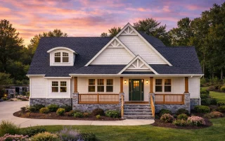 Plan  11-1824 - Auburn Summit Chalet  | Cape Cod - 3-Bed, 3.5-Bath, 2,680 SF