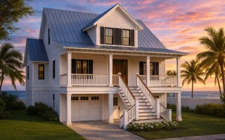 Plan  18-1818 - Auburn Station Chalet  | Coastal - 3-Bed, 3-Bath, 2,113 SF