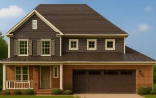 Plan  8-1307 - Auburn Summit Hall |  Modern Farmhouse - 4-Bed, 2.5-Bath, 3,266 SF