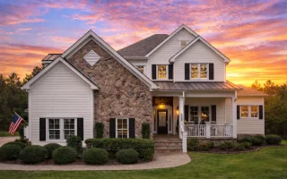 Plan  8-1467 - Auburn Harbor Lodge |  Traditional Colonial - 4-Bed, 5-Bath, 4,297 SF