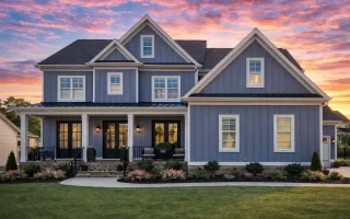 Plan  19-1190B - Auburn Field Homestead | New American - 5-Bed, 5-Bath, 3,921 SF