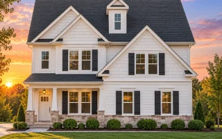 Plan  17-1334 - Auburn Springs Retreat  | Modern Farmhouse - 4-Bed, 2.5-Bath, 2,528 SF