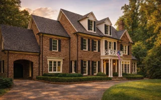 Plan  10-1489 - Auburn Springs Lodge  | Colonial Revival - 5-Bed, 4.5-Bath, 5,144 SF