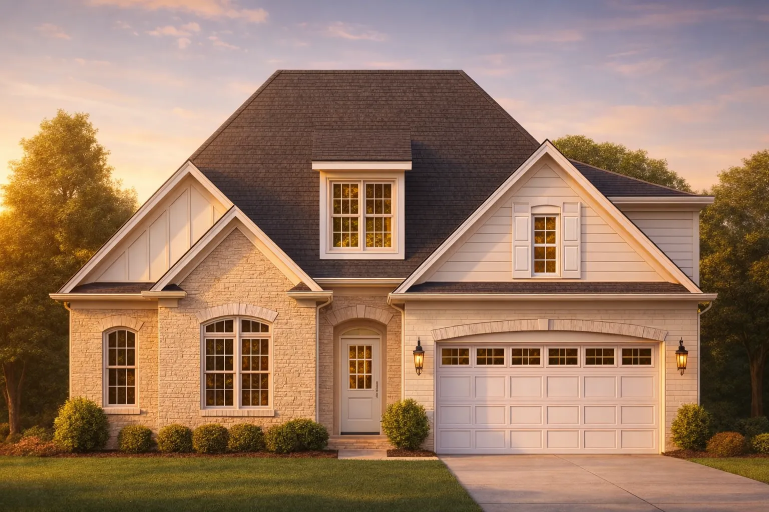 Beautiful 5-Bedroom House Plan with Vaulted Ceilings & Sunroom