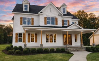 Plan  16-1763 - Auburn Springs House  | New American - 5-Bed, 5-Bath, 3,955 SF