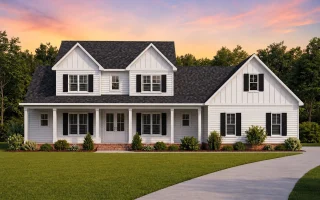 Plan  19-2092 - Auburn Landing Retreat  | Modern Farmhouse - 3-Bed, 3.5-Bath, 2,656 SF