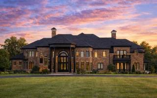 Plan  14-1217 - Auburn Crossing Hall  | Neoclassical - 5-Bed, 5-Bath, 15,195 SF