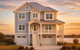 Plan  19-1461 - Auburn Point Place |  Coastal - 4-Bed, 4-Bath, 2,563 SF
