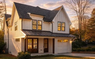 Plan  19-1085 - Auburn Crossing Estate  | Modern Farmhouse - 5-Bed, 4.5-Bath, 3,856 SF