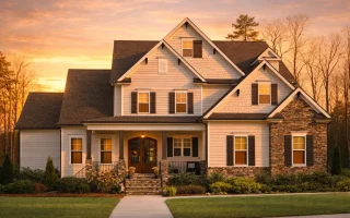 Plan  17-1968 - Auburn Run Residence  | New American - 6-Bed, 5-Bath, 3,220 SF