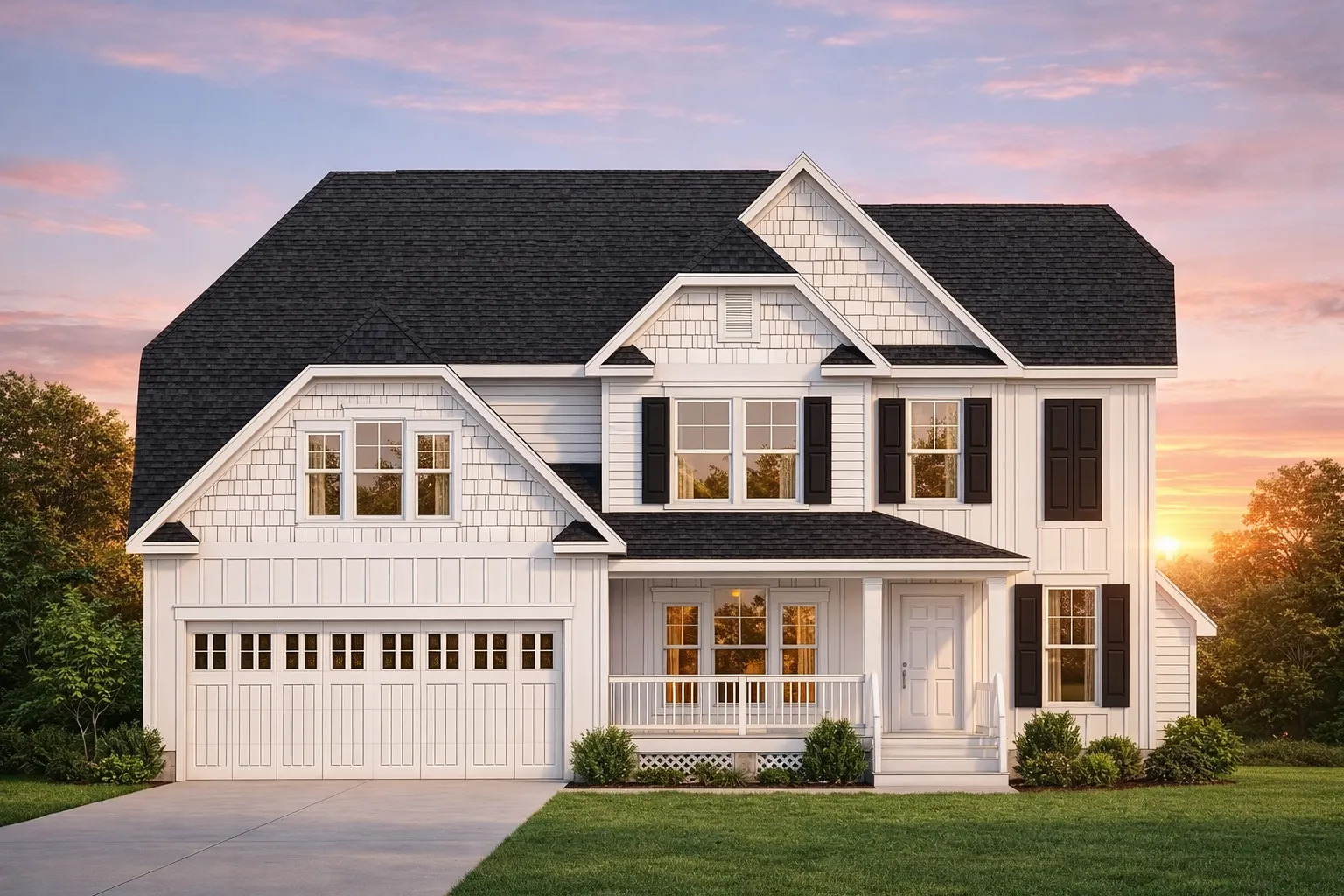 Modern Colonial Revival House Plan - 4 Bed, 2,718 Sq Ft with Bonus Room