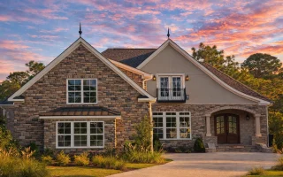 Plan  16-1836 - Auburn Creek Cottage  | French Country - 4-Bed, 3.5-Bath, 3,930 SF