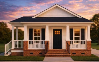 Plan  16-1848 - Auburn Creek Place |  Colonial Revival - 3-Bed, 2-Bath, 1,008 SF