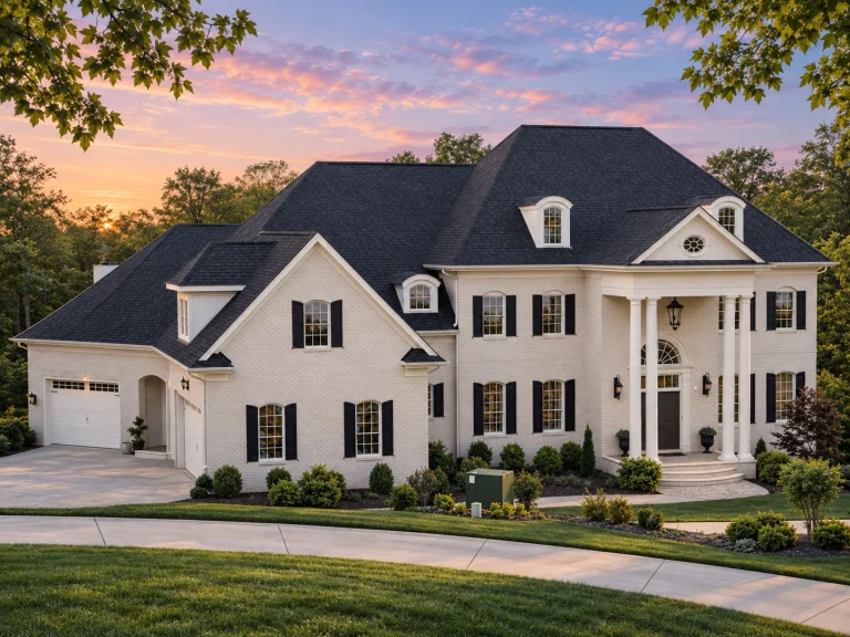French Provincial Luxury House Plan