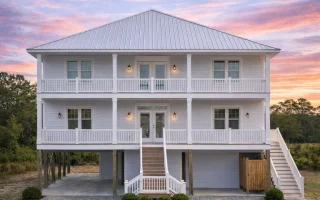 Plan  20-1520 - Auburn Grove Farmhouse  | Low Country - 4-Bed, 4-Bath, 4,113 SF