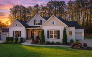 Plan  18-1137 - Aster Woods Residence  | Modern Farmhouse - 5-Bed, 3.5-Bath, 3,701 SF