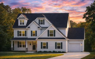 Plan  13-1317 - Aster Fork Hall |  New American - 4-Bed, 3.8-Bath, 4,100 SF