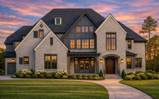 Plan  19-1766 - Aster Fork Chalet |  Tudor-Style - 5-Bed, 5+-Bath, 4,183 SF