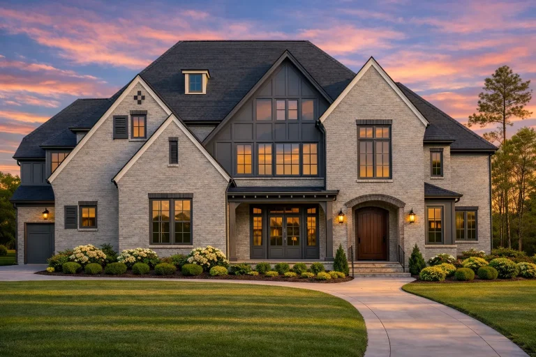 Plan  19-1766 - Aster Fork Chalet |  Tudor-Style - 5-Bed, 5+-Bath, 4,183 SF