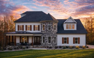 Plan  16-1548 - Aster Pass Retreat |  Transitional Farmhouse - 4-Bed, 3.5-Bath, 4,509 SF