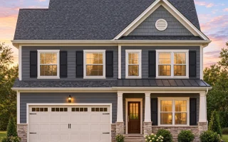 Plan  8-1054 - Aster Bridge Haven |  Traditional Colonial - 4-Bed, 2.5-Bath, 2,357 SF