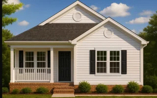 Plan  10-1080B - Aster Bridge Cottage  | Traditional - 3-Bed, 2-Bath, 1,080 SF